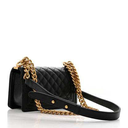 Chanel Caviar Quilted Small Boy Flap Black 2 of 10