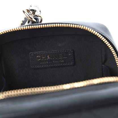 Chanel Calfskin Stitched Cup Of Tea Vanity Case Black 8 of 11