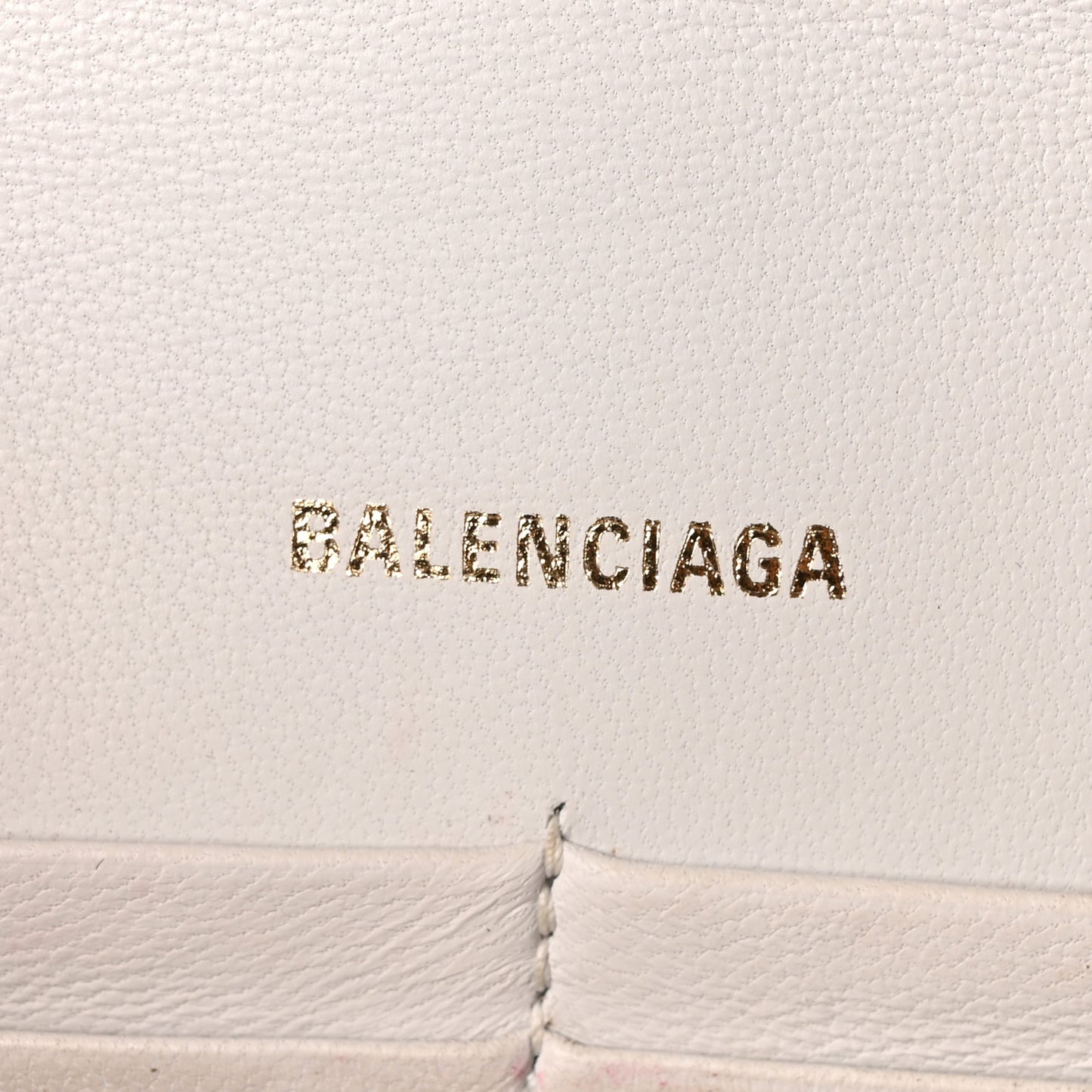 Shiny Calfskin Crocodile Embossed Hourglass Chain Bag White