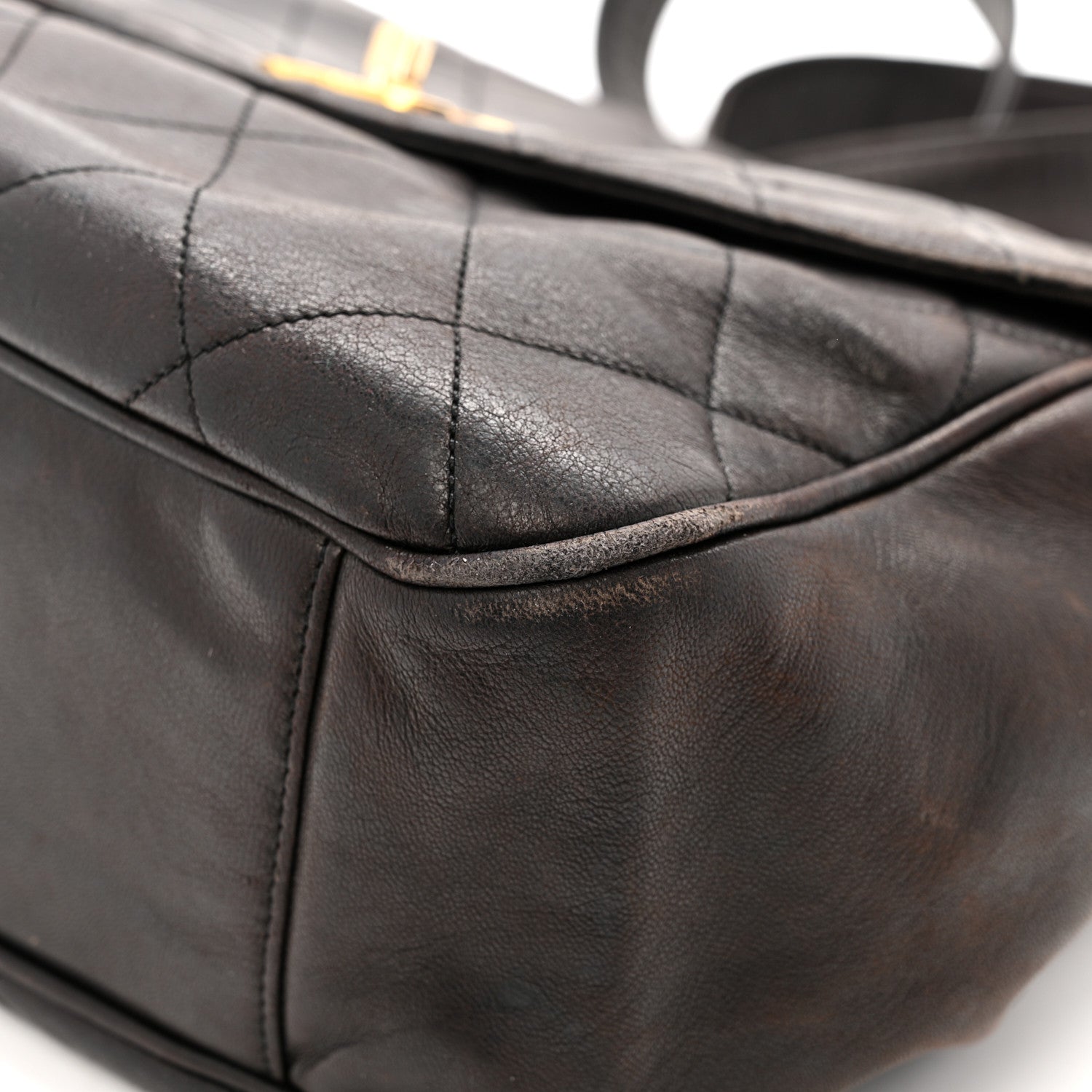 Chanel Lambskin Quilted Flap Shoulder Bag Black 11 of 16