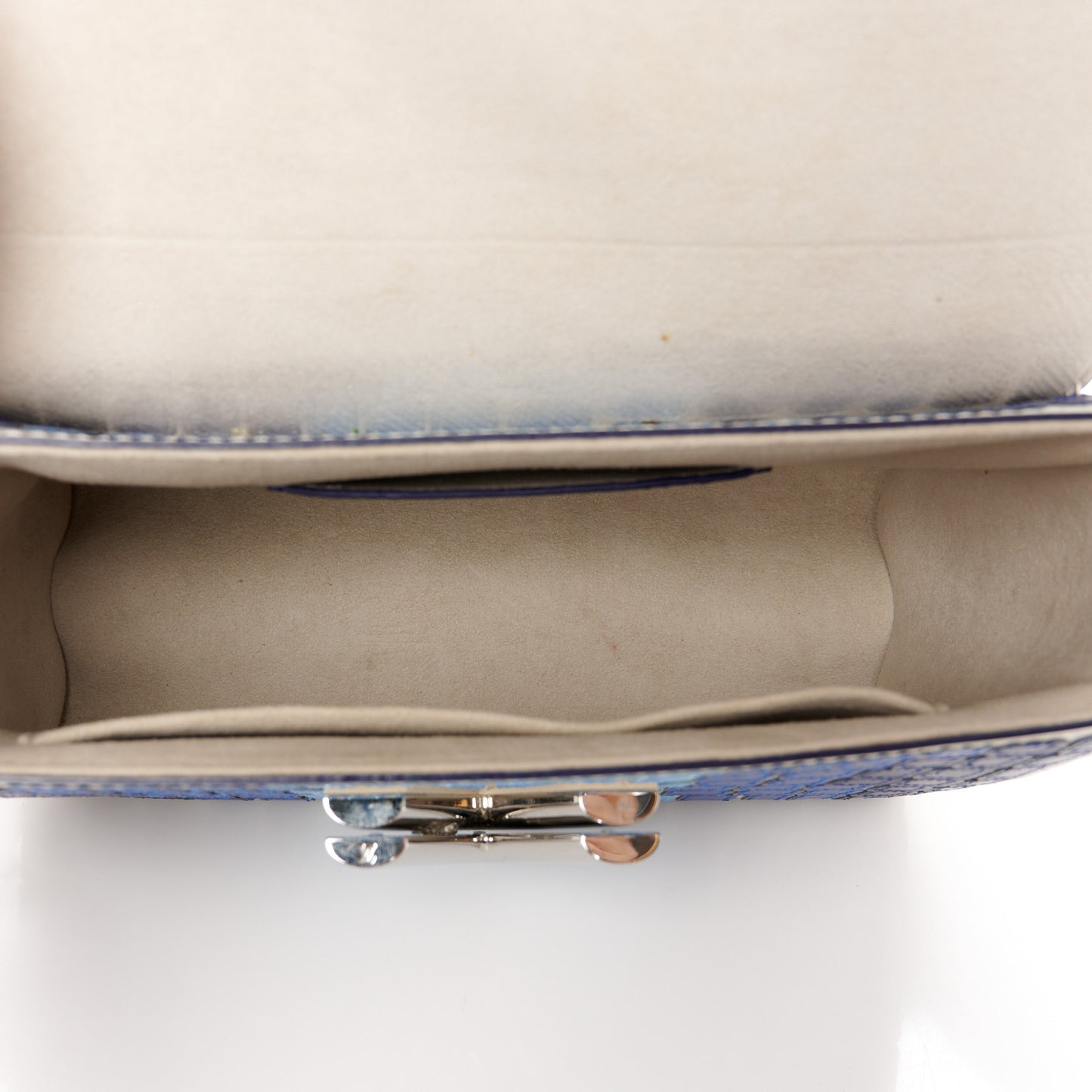 Epi Savane Twist Shoulder Bag MM Blue