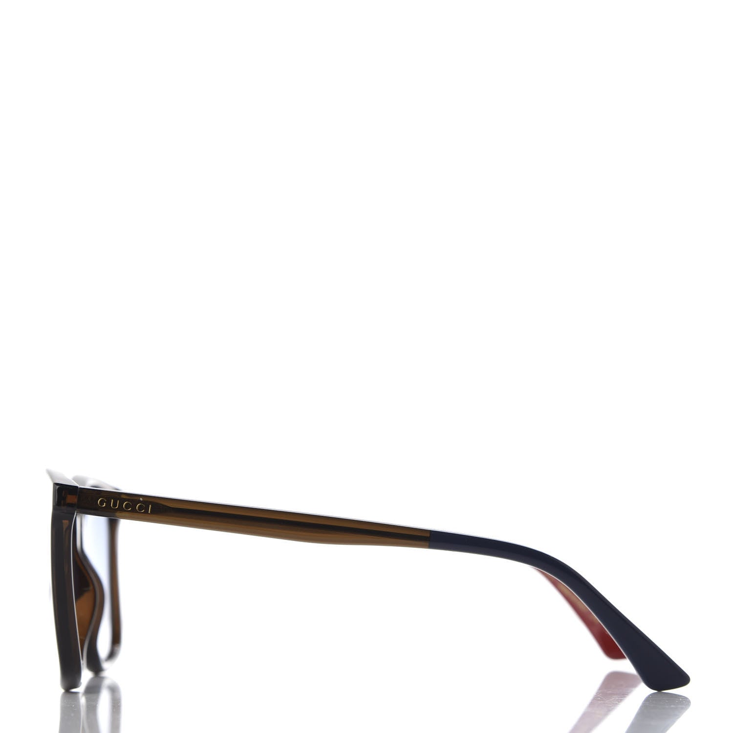 Gucci Acetate Square Frame Sunglasses GG0404S Brown 3 of 8