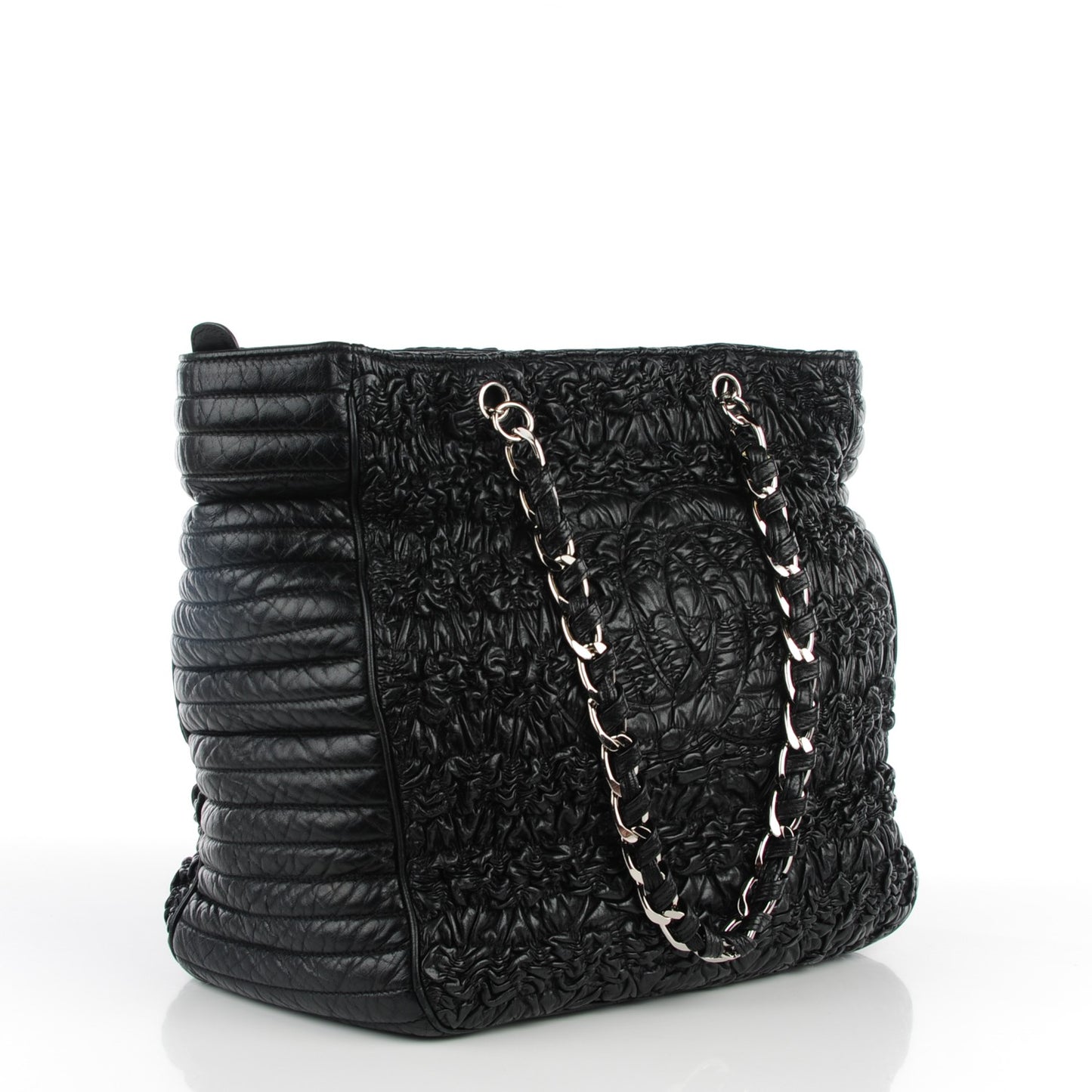 Lambskin XL Astrakan Tote Black