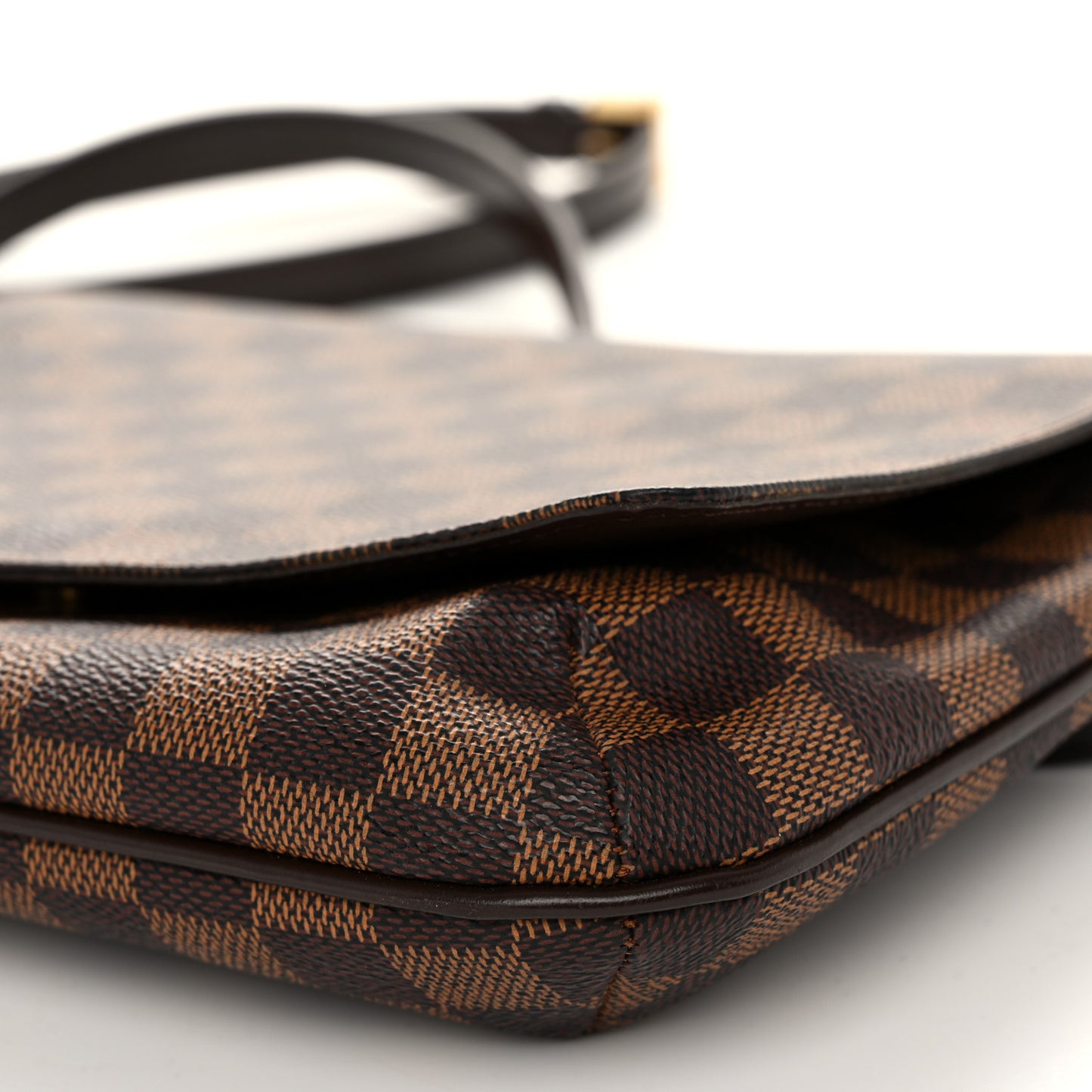 Damier Ebene Musette Tango Long Strap