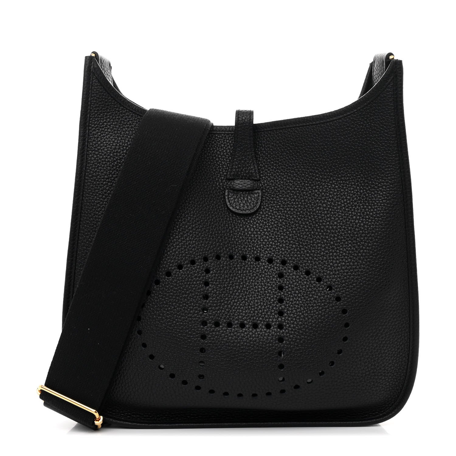 Hermes Taurillon Clemence EVELYNE III PM Black 1 of 11