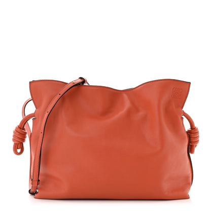 Loewe Nappa Flamenco Knot Clutch Vermillion 1 of 9