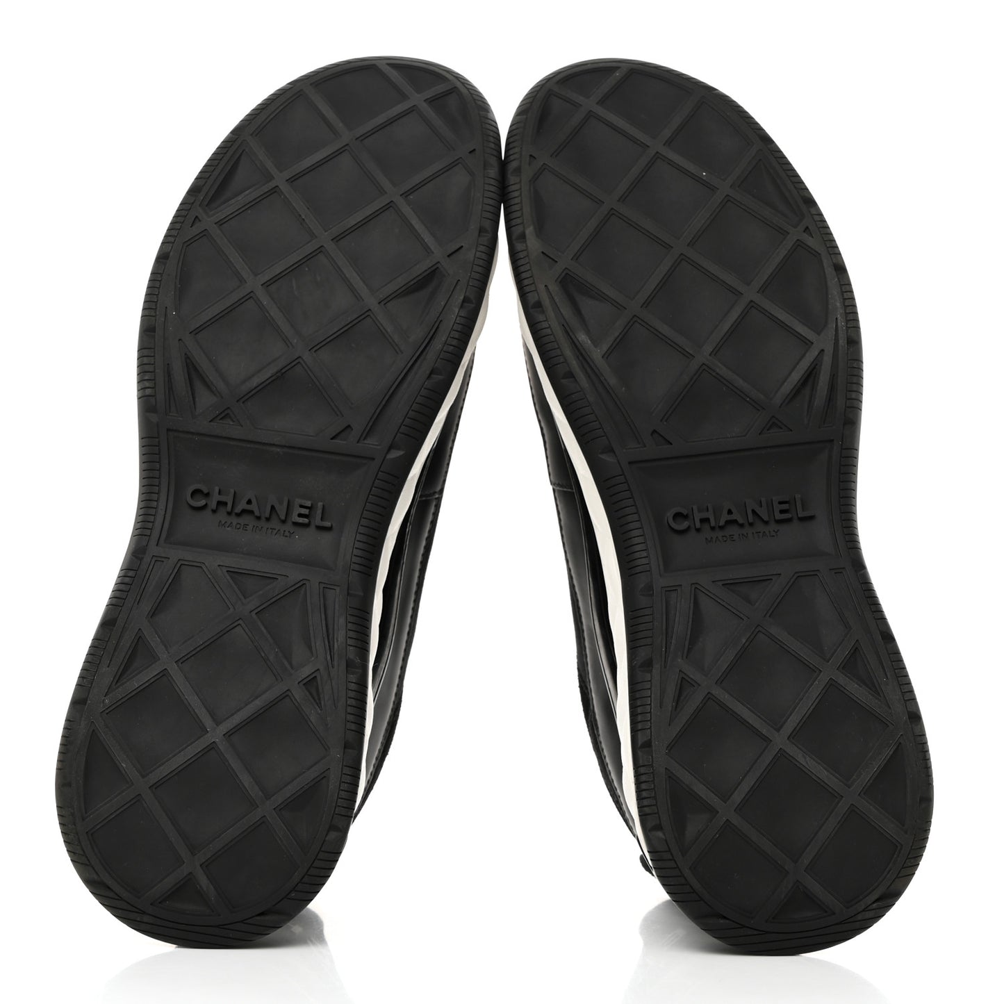 Velvet Calfskin Mixed Fibers CC Sneakers 42 Black