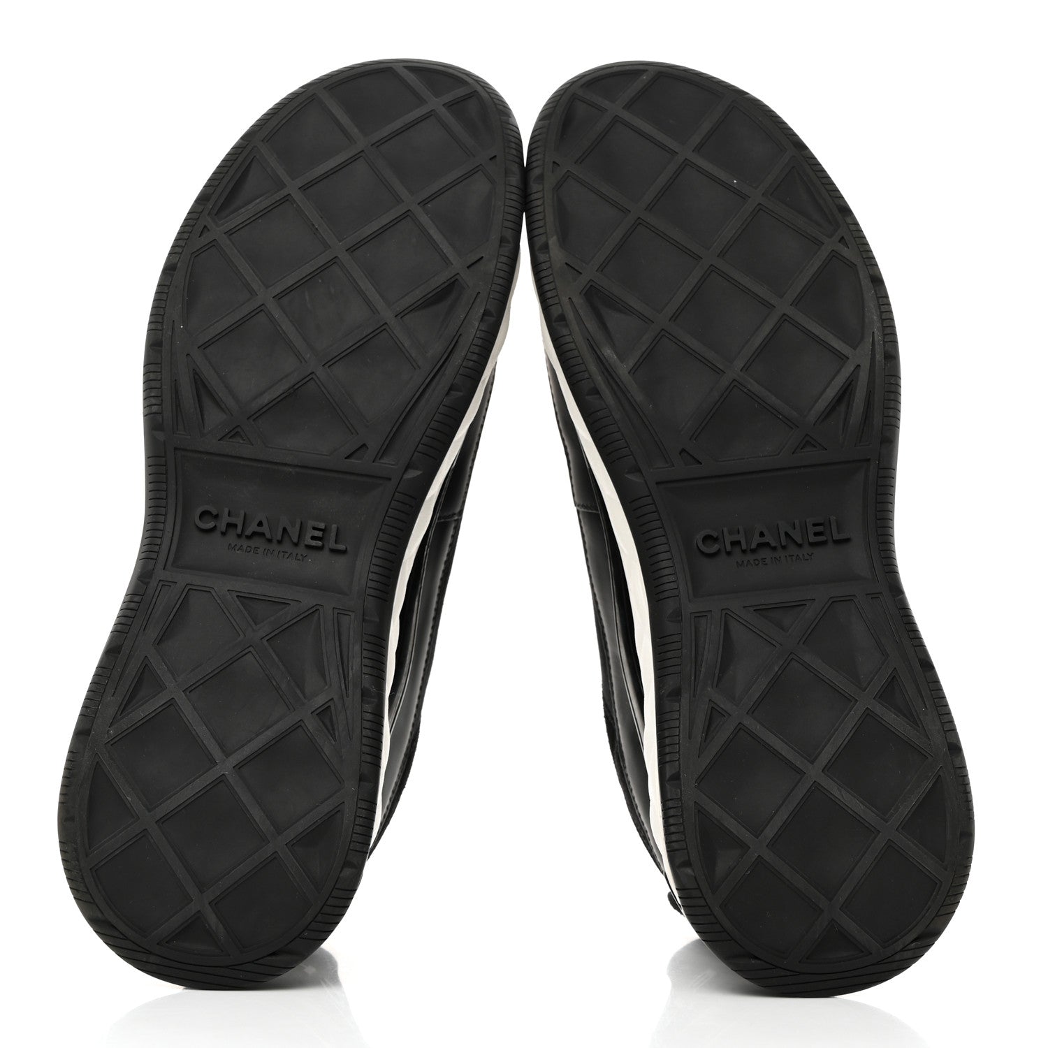 Chanel Velvet Calfskin Mixed Fibers CC Sneakers 42 Black 5 of 9