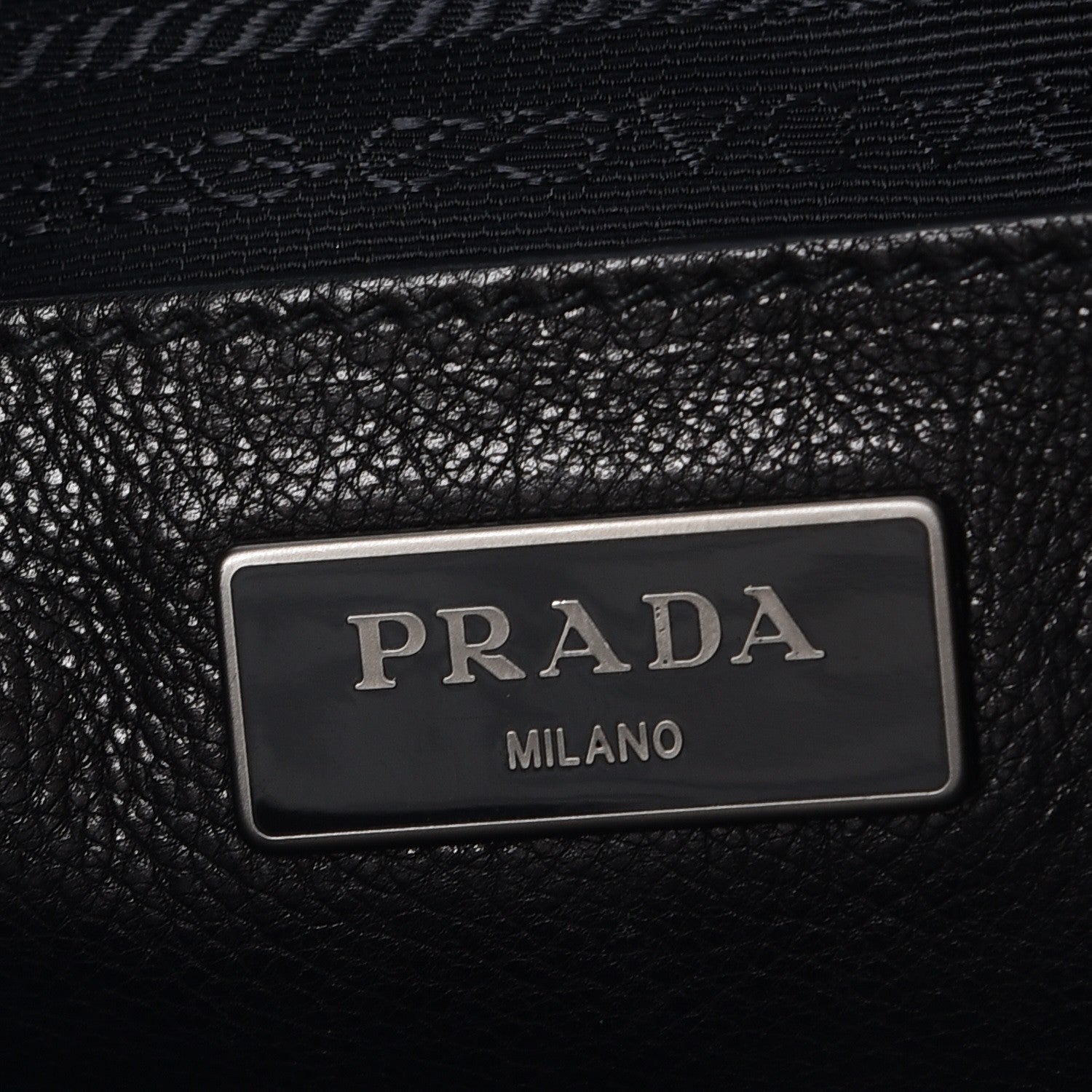 Prada Glace Calfskin Large Twin Pocket Tote Baltico Black 6 of 13