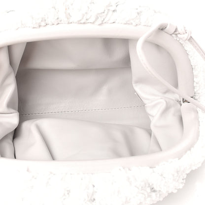 Bottega Veneta Boucle Curly Raffia The Mini Pouch White Chalk 4 of 7
