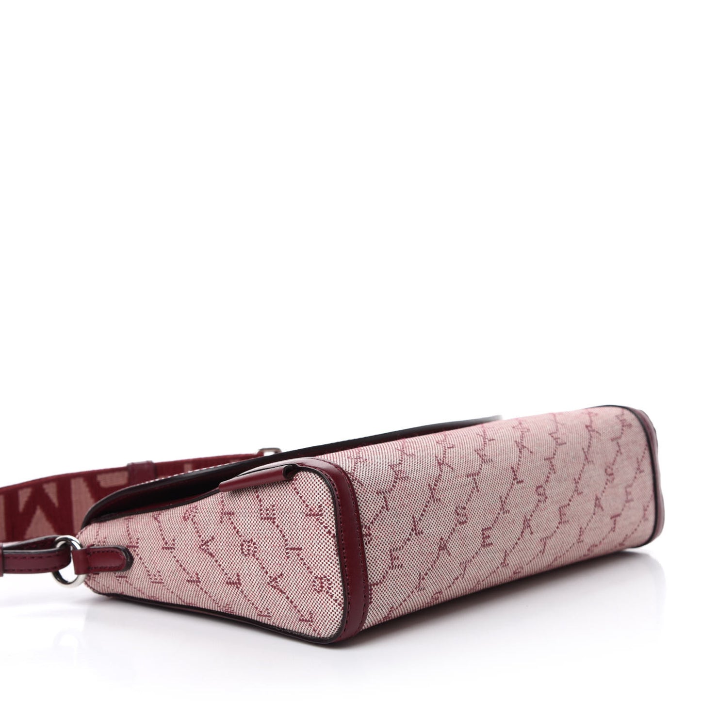 Canvas Logo Crossbody Bag Burgundy