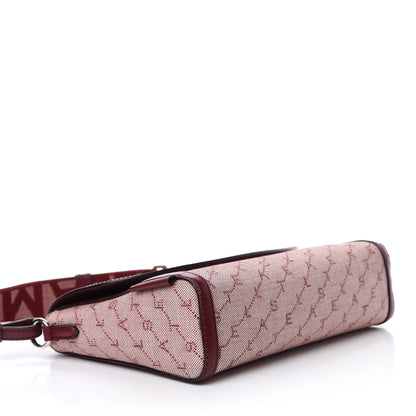 Stella McCartney Canvas Logo Crossbody Bag Burgundy 4 of 10