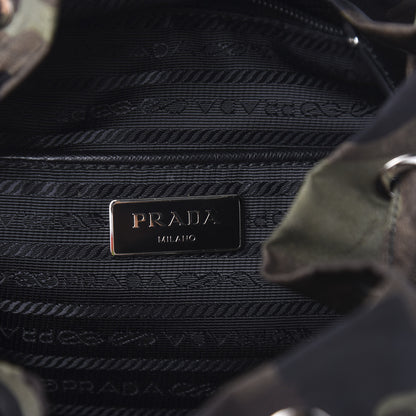 Prada Tessuto Nylon Camouflage Print Cinch Backpack Mimetico 5 of 8