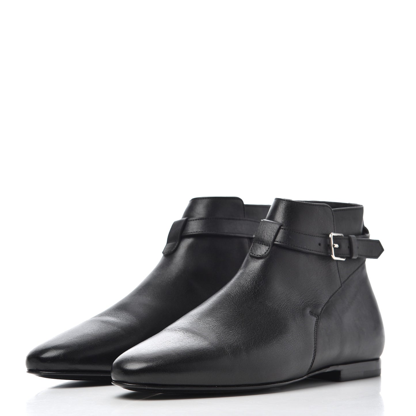 Calfskin Women's London 20 Jodhpur Cropped Boots 36.5 Black