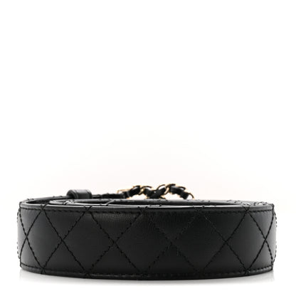 Chanel Lambskin Quilted CC Chain Belt 85 34 Black 2 of 7