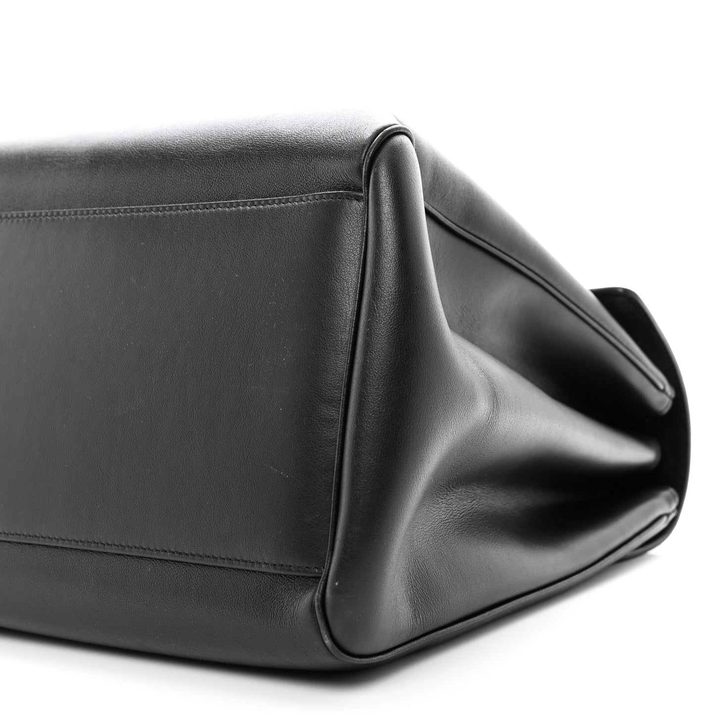 Grained Calfskin Large Soft 16 Bag Black