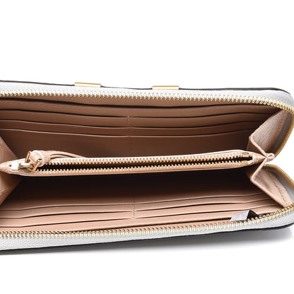 Chloe Calfskin Marcie Long Zip Around Wallet Airy Grey 5 of 6