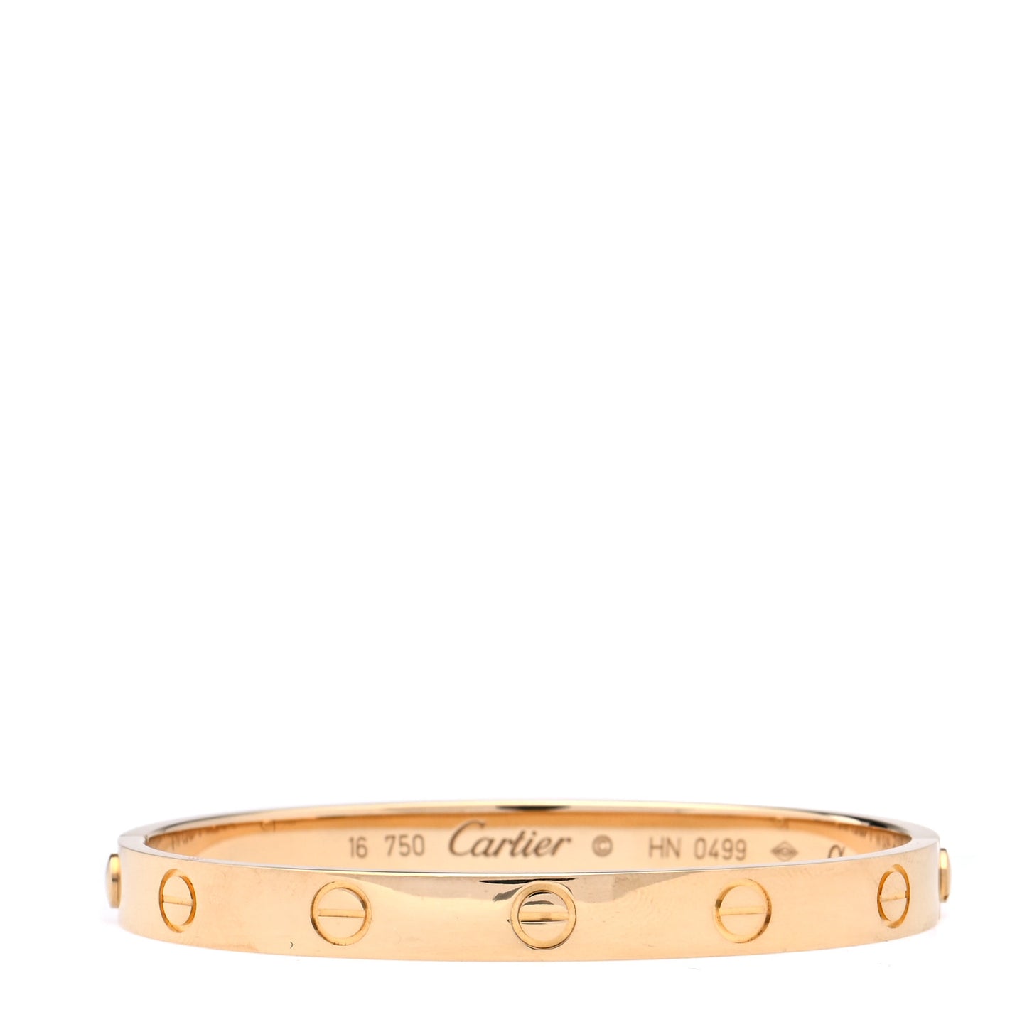 18K Yellow Gold LOVE Bracelet 16