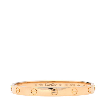 Cartier 18K Yellow Gold LOVE Bracelet 16 1 of 8