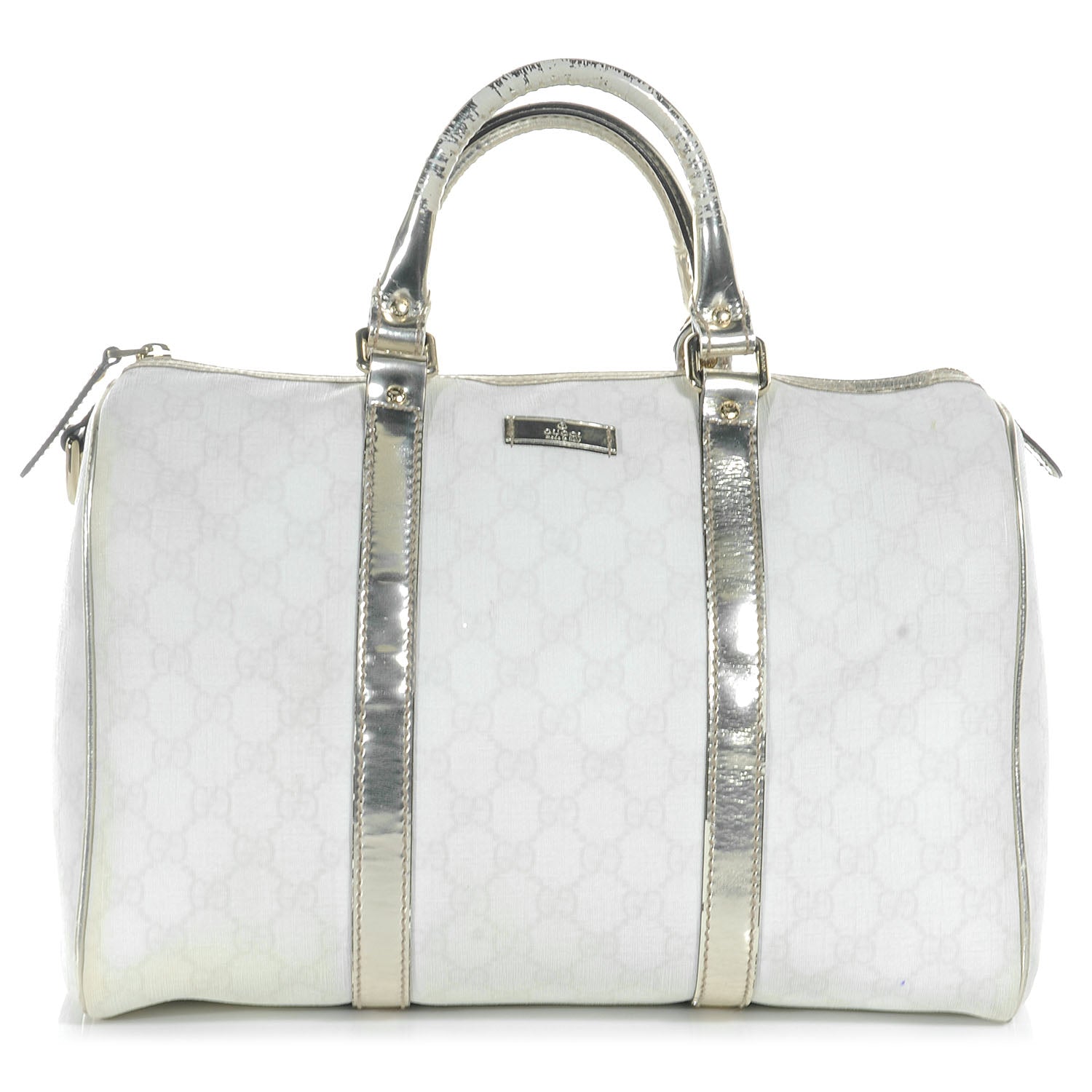 Gucci Monogram Medium Joy Boston Metallic 1 of 21