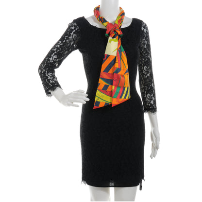 Hermes Silk Astrologie Nouvelle Maxi Twilly Orange Vert Rouge 2 of 5