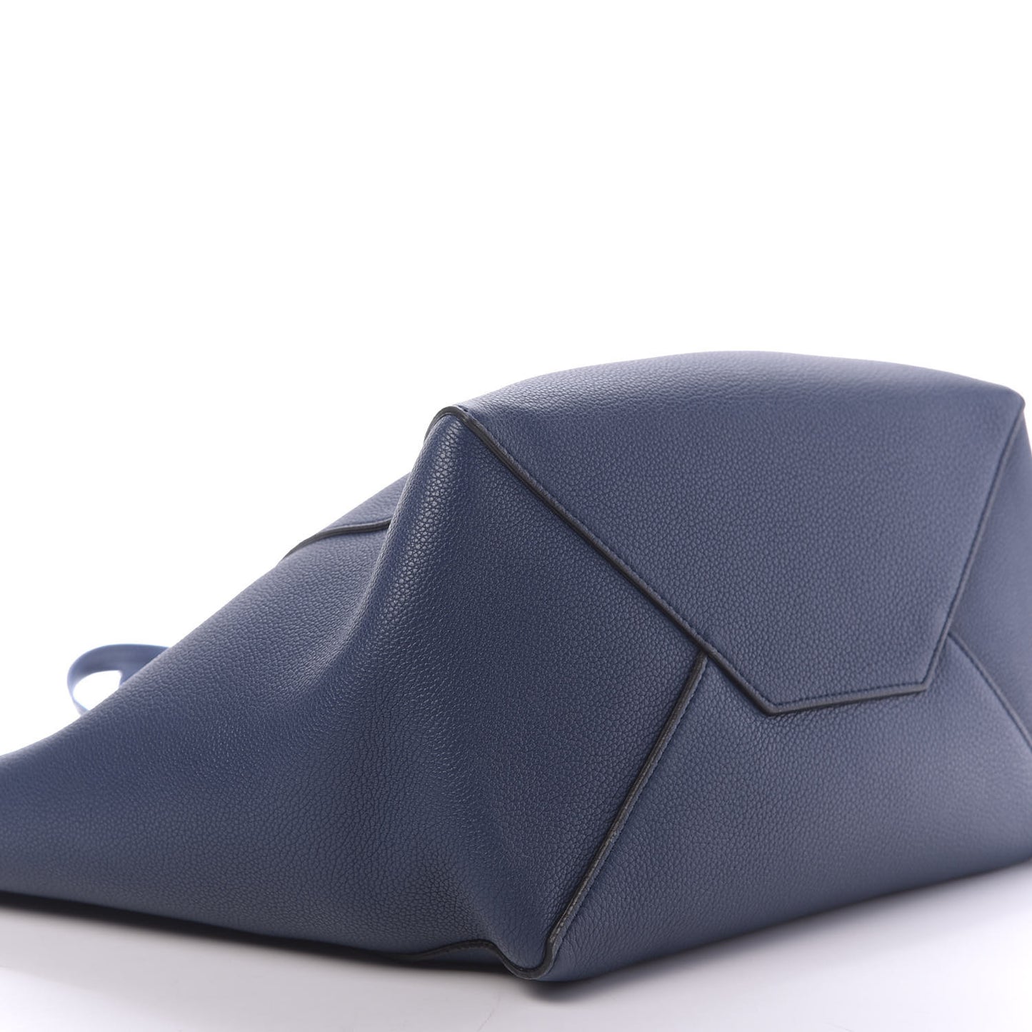 Soft Grained Calfskin Small Belt Cabas Phantom Indigo