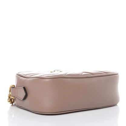 Gucci Calfskin Matelasse Mini GG Marmont Chain Shoulder Bag Nude 4 of 9