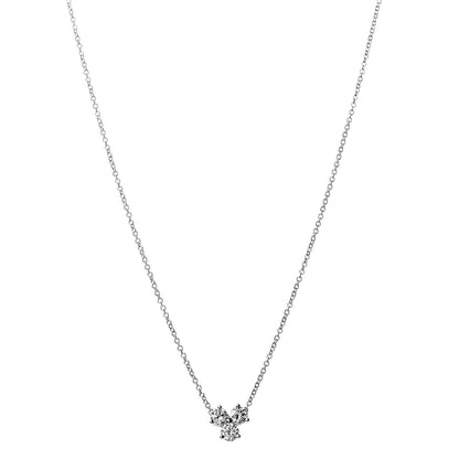 Tiffany Platinum Diamond Aria Pendant Necklace 1 of 5