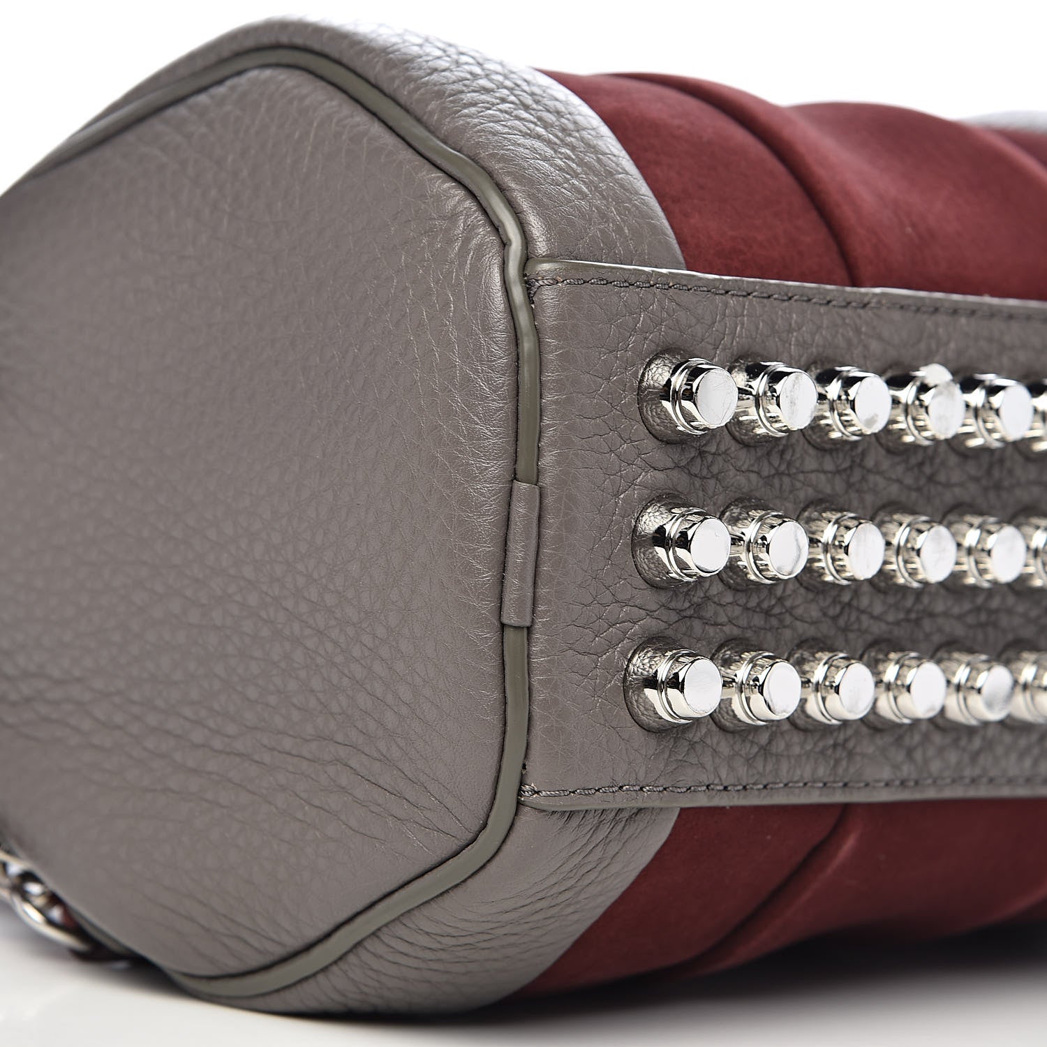 Alexander Wang Nubuck Soft Pebbled Calfskin Mini Rockie Beet Stone Rhodium Hardware 11 of 12