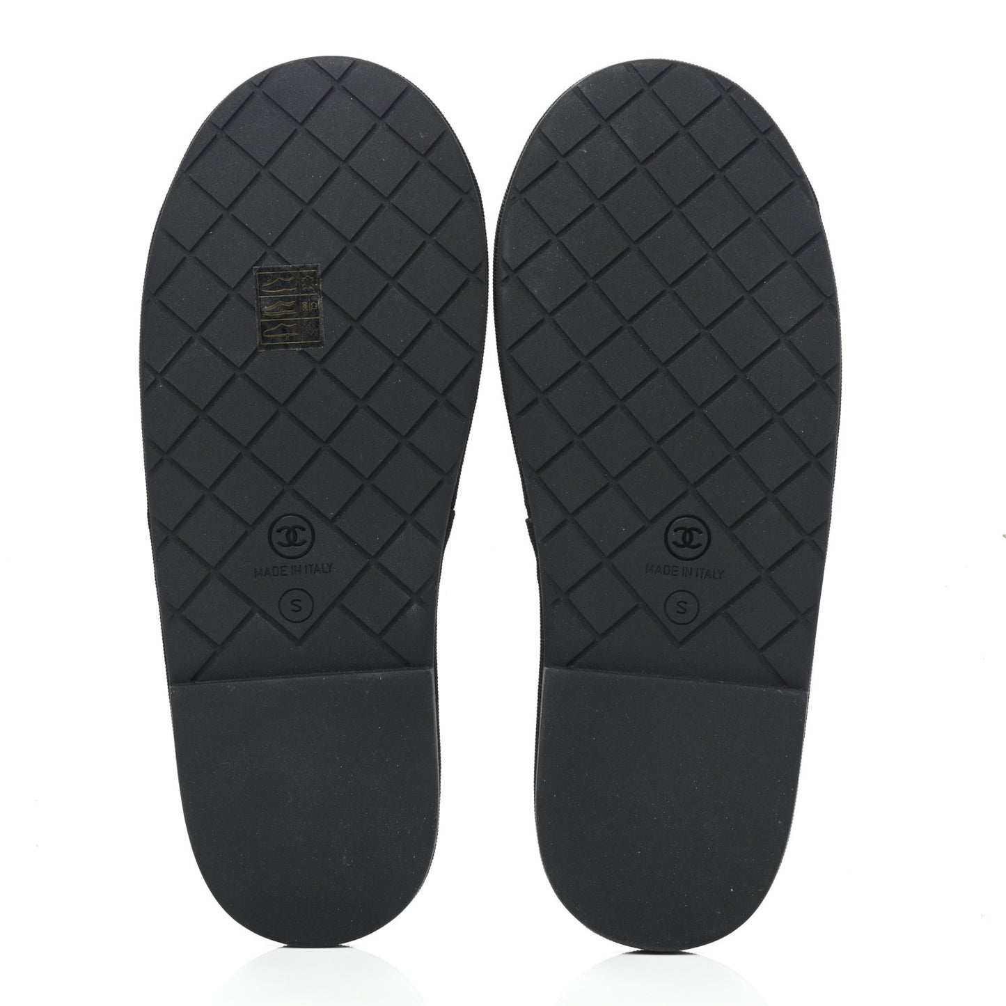 Lambskin CC Flat Mules S Black