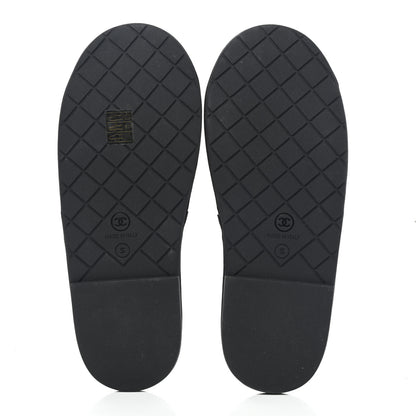 Chanel Lambskin CC Flat Mules S Black 6 of 11