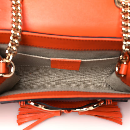 Gucci Soft Microguccissima Mini Emily Chain Shoulder Bag Sun Orange 5 of 10