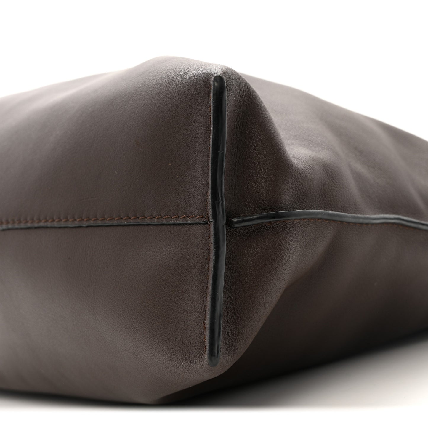 Nappa Medium Flamenco Knot Bag Chocolate