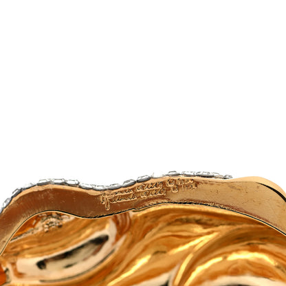 Judith Leiber Crystal Rabbit Minaudiere Pill Case Gold 4 of 4