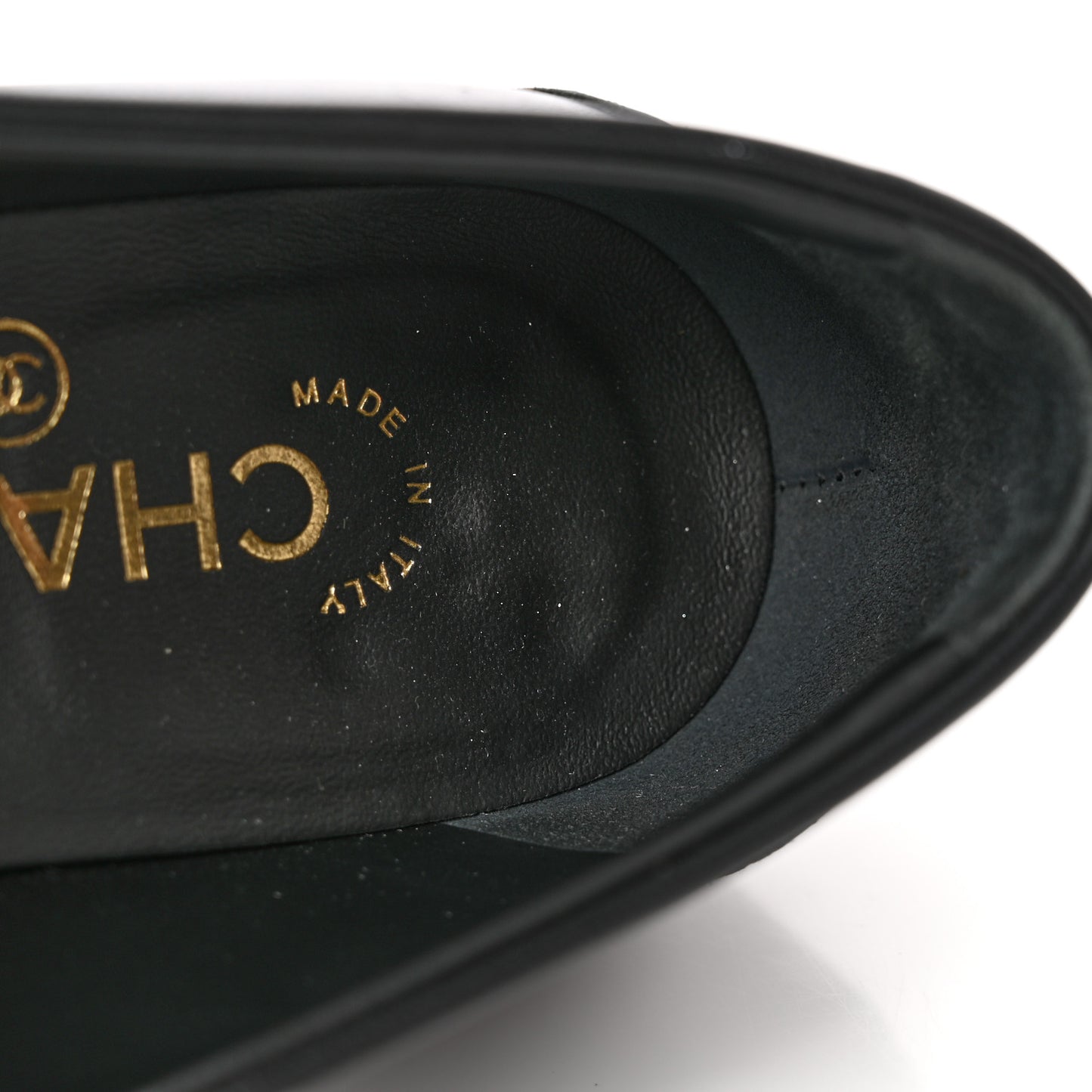 Lambskin Quilted CC Turnlock Loafers 38.5 Black