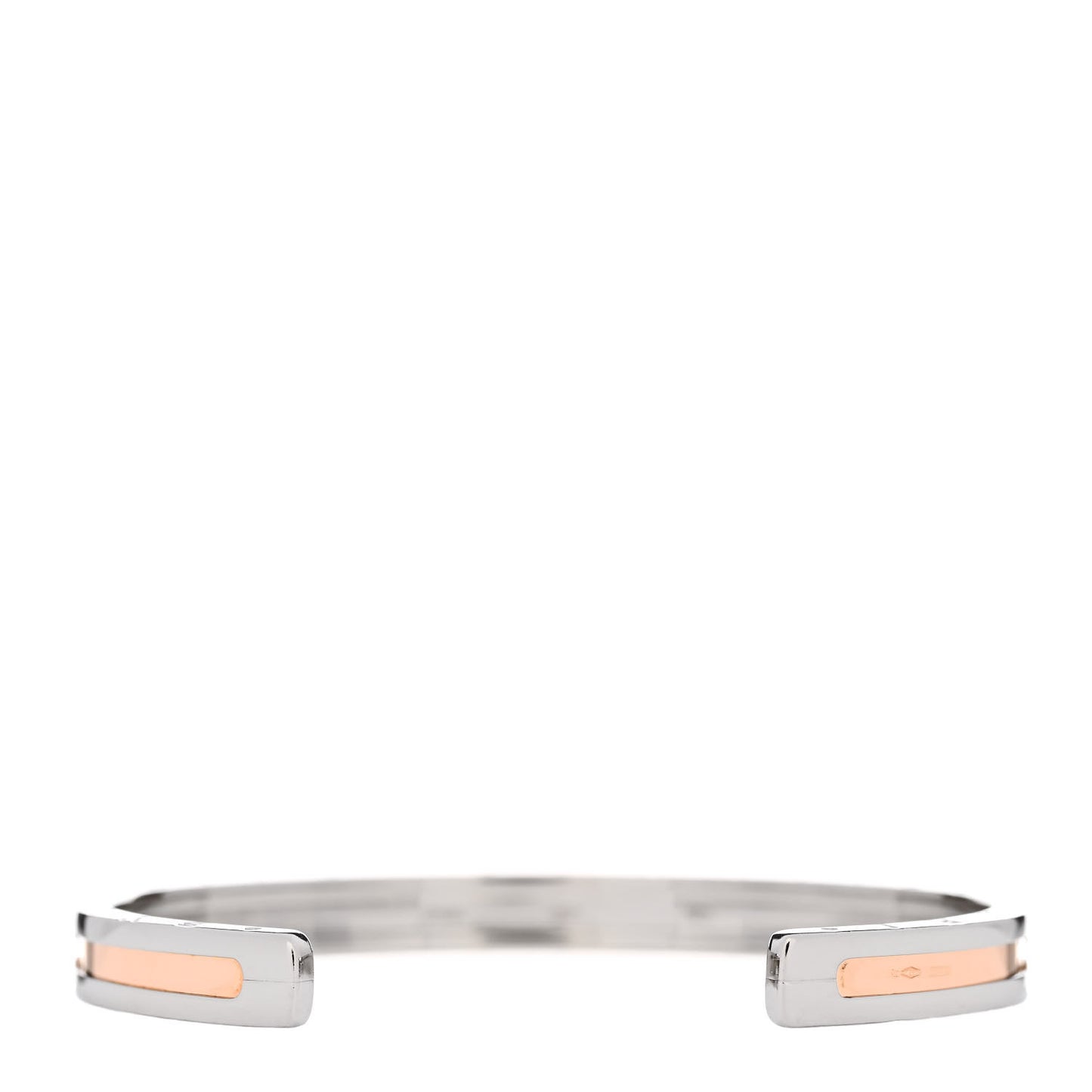 18K Rose Gold Stainless Steel B.Zero1 Cuff Bracelet SM