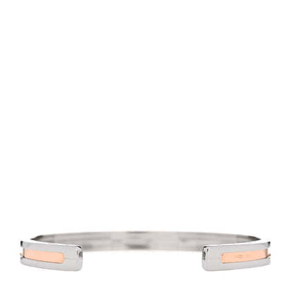 Bulgari 18K Rose Gold Stainless Steel B.Zero1 Cuff Bracelet SM 2 of 4
