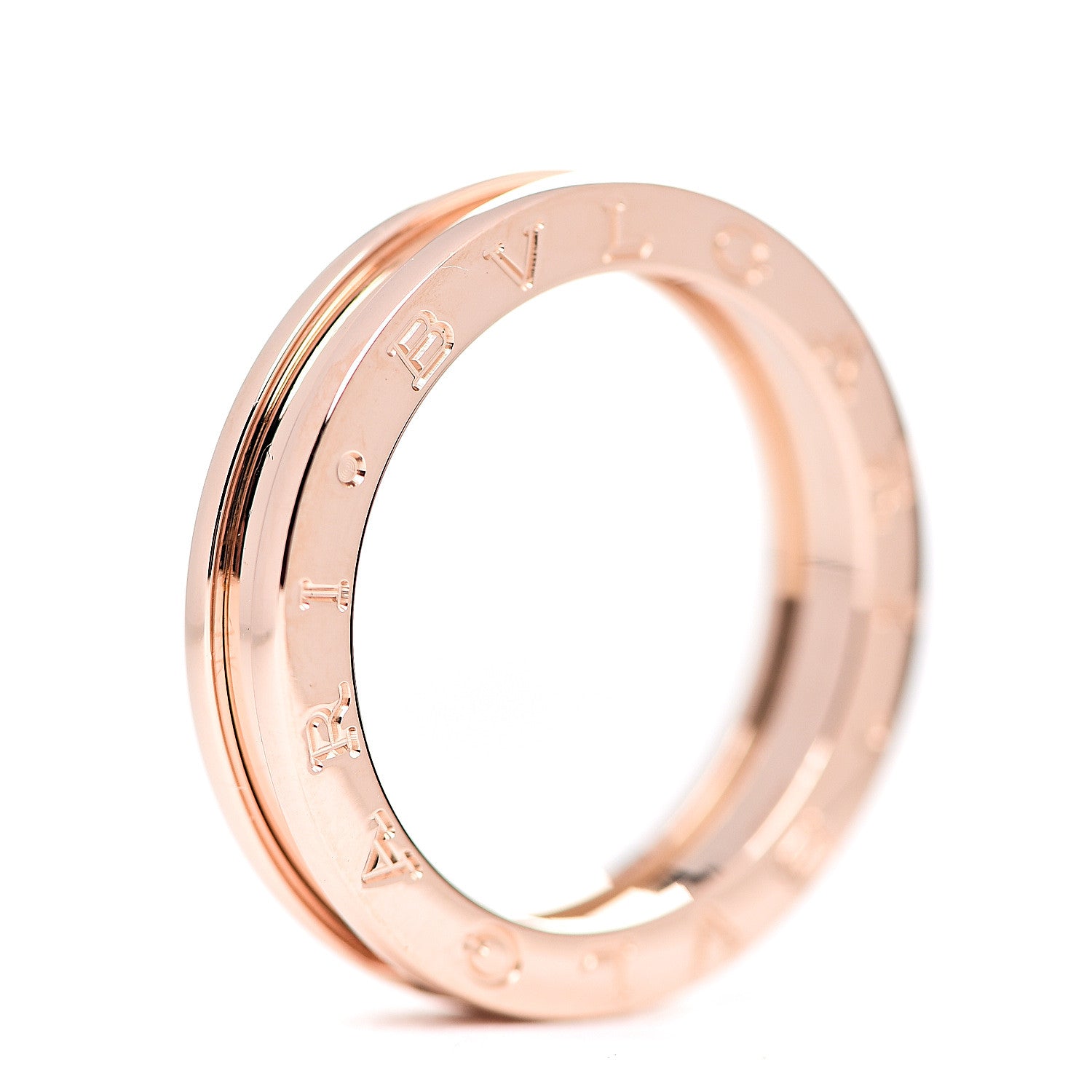 Bulgari 18K Rose Gold B.Zero1 One-Band Ring 59 8.75 3 of 5