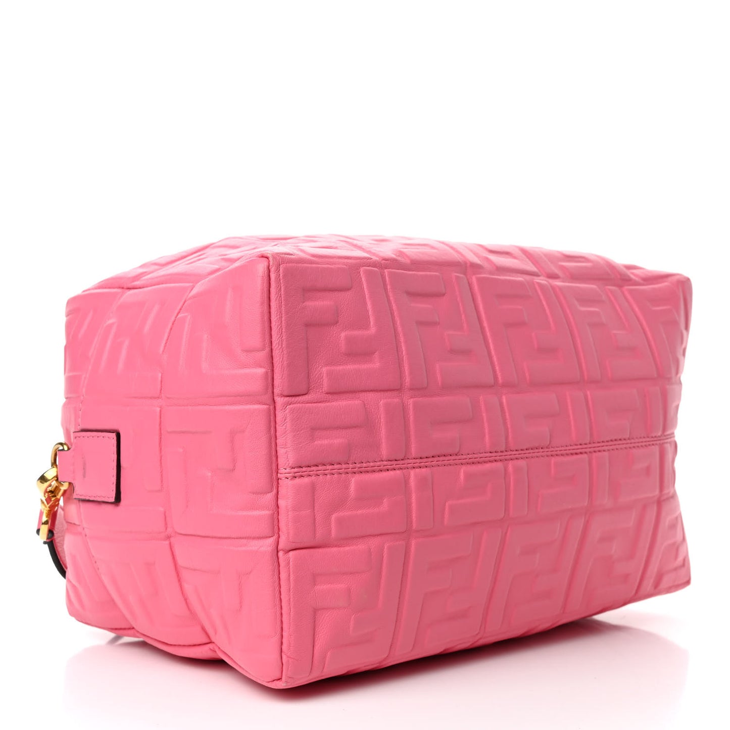 Nappa FF 1974 Embossed Small Boston Rosa Fluo