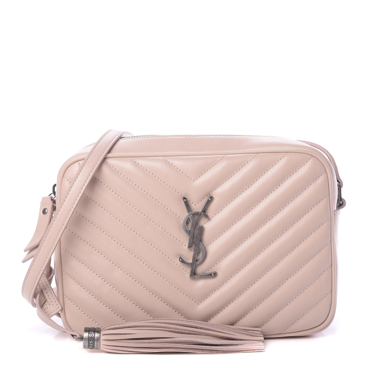Saint Laurent Calfskin Matelasse Monogram Lou Camera Bag Marble Pink 1 of 11