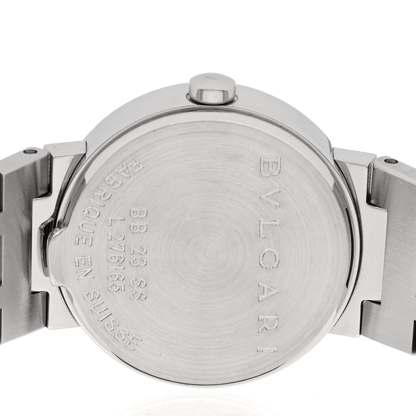 Stainless Steel 23mm Quartz Watch Black