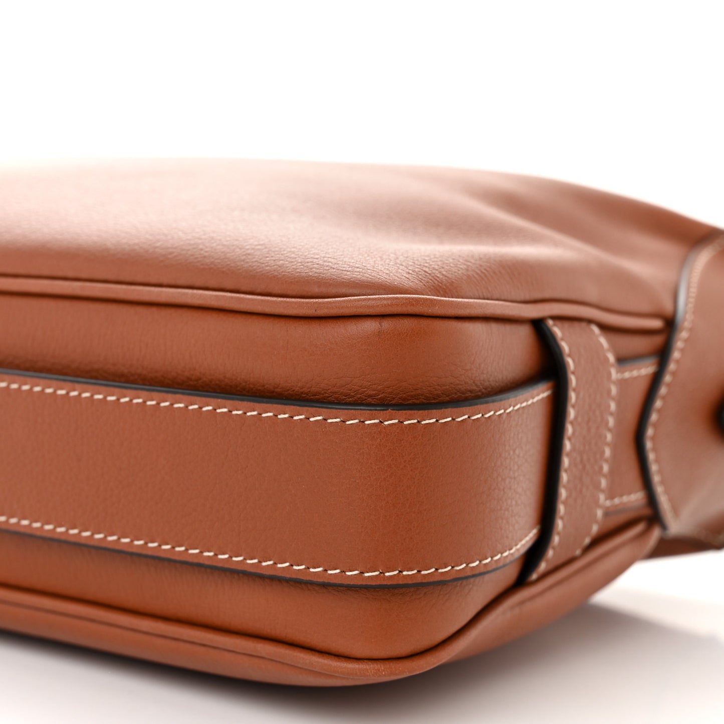 Supple Calfskin Medium Romy Shoulder Bag Tan