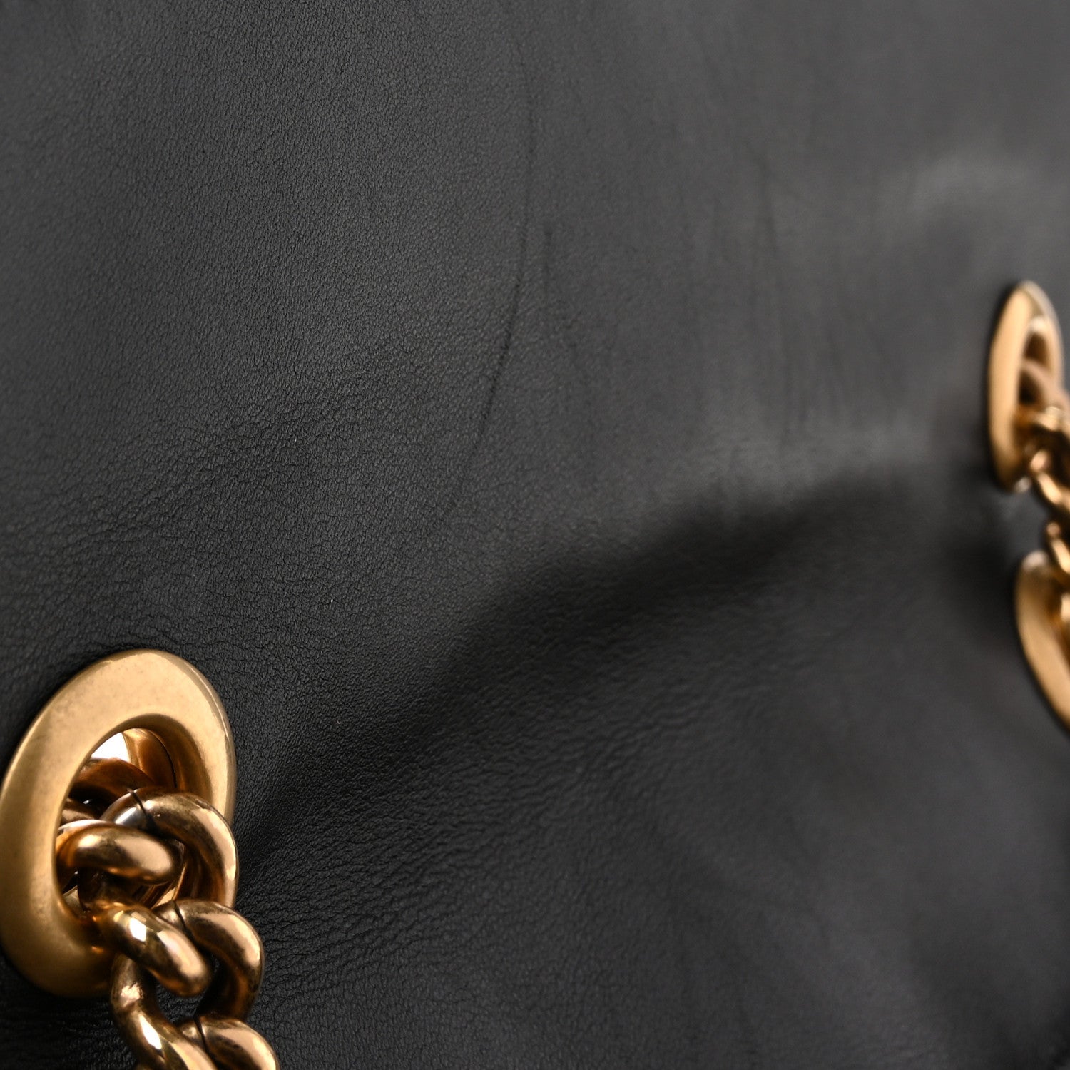 Gucci Calfskin Matelasse Studded Small Pearly GG Marmont Shoulder Bag Black 11 of 13