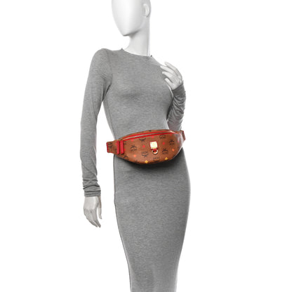 MCM Skyoptic Visetos Small Fursten Belt Bag Diamond Cognac 2 of 10