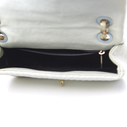 Chanel Calfskin Surpique Chevron Small Flap Grey 5 of 13