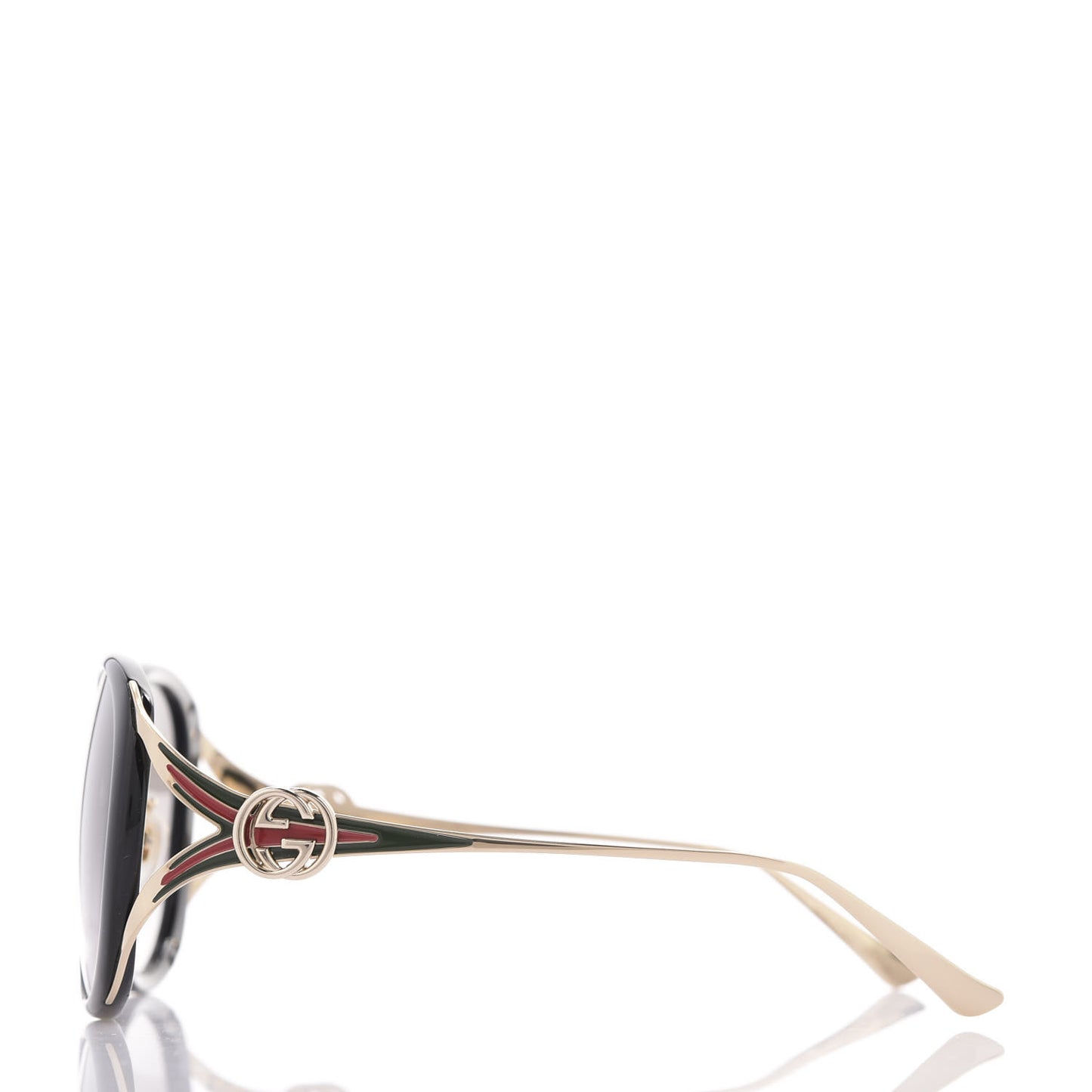 Round Frame Injected GG0226SK Sunglasses Black