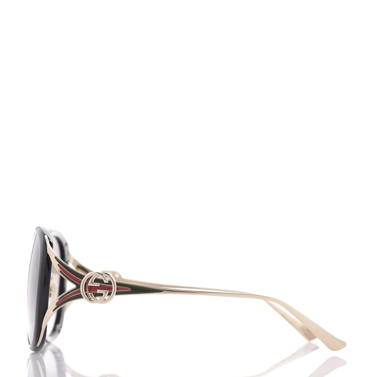 Gucci Round Frame Injected GG0226SK Sunglasses Black 3 of 8
