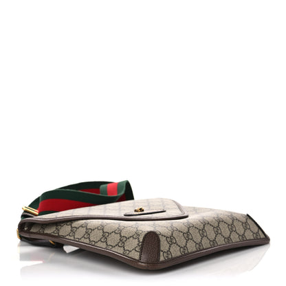 Gucci GG Supreme Monogram Web Medium Neo Vintage Flap Messenger Bag Beige New Acero 4 of 13