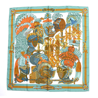Hermes Silk Armets Panache Scarf 90 1 of 9