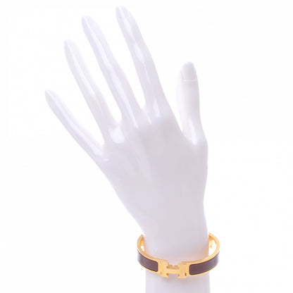 Hermes Narrow Enamel Clic Clac H Bracelet PM Bourgogne 2 of 5